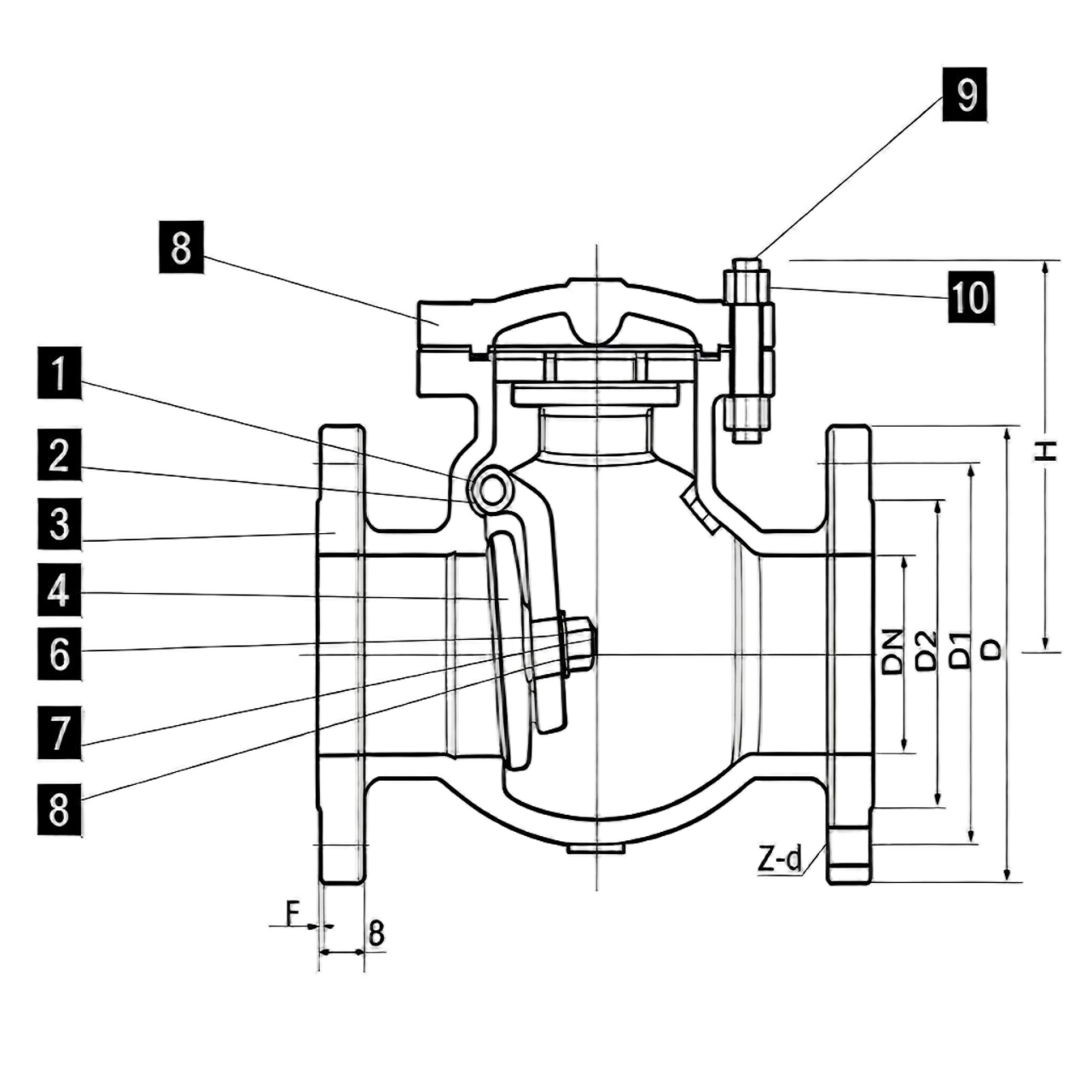 High-pressure floating ball valve